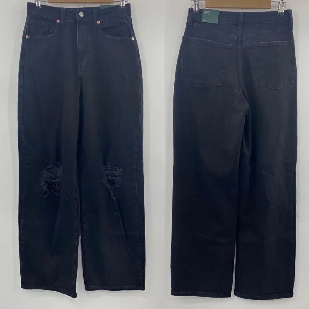 Wild Fable Black Wash  High Rise Baggy Jeans size 4
